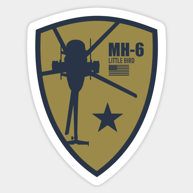 MH-6 Little Bird Sticker by Firemission45